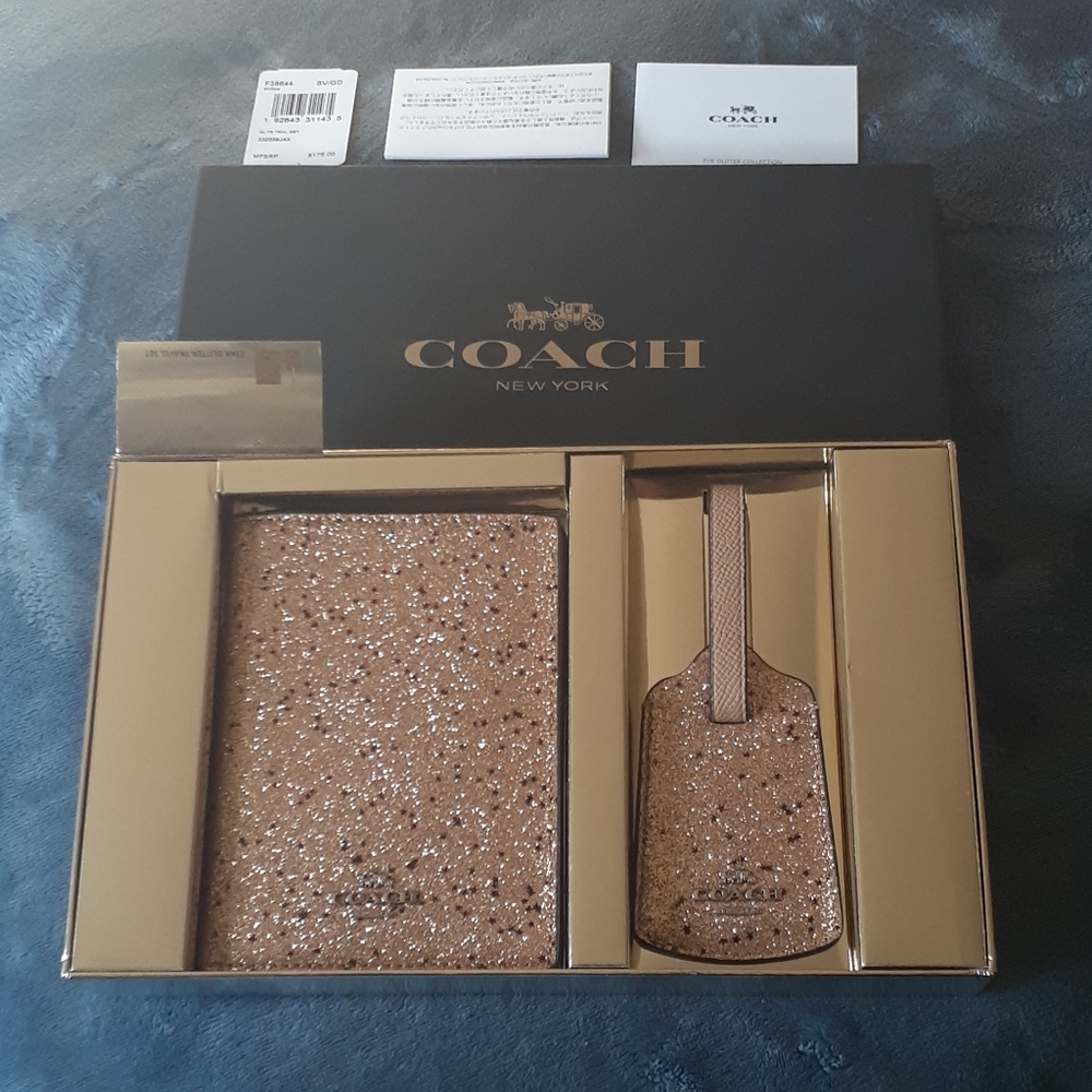 COACH Star Glitter Travel Set - New With Tag